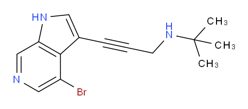 (3-{4-bromo-1H-pyrrolo[2,3-c]pyridin-3-yl}prop-2-yn-1-yl)(tert-butyl)amine
