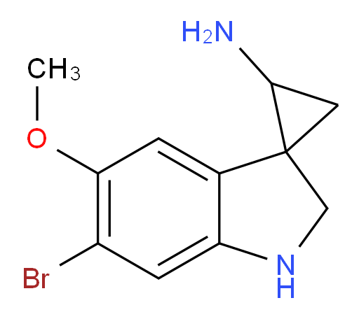 6'-bromo-5'-methoxy-1',2'-dihydrospiro[cyclopropane-1,3'-indole]-2-amine