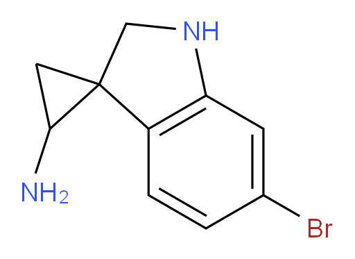 6'-bromo-1',2'-dihydrospiro[cyclopropane-1,3'-indole]-3-amine