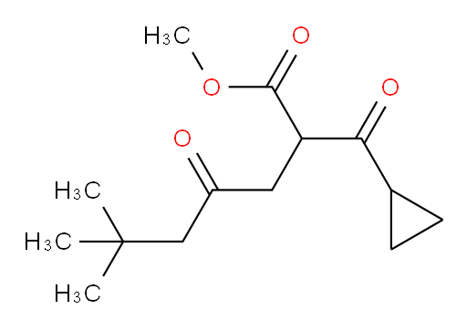 methyl 2-cyclopropanecarbonyl-6,6-dimethyl-4-oxoheptanoate