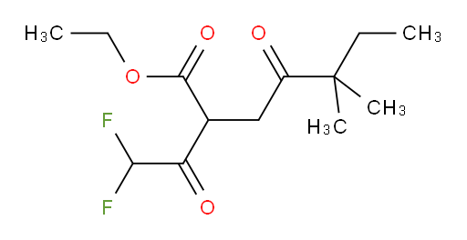 ethyl 2-(2,2-difluoroacetyl)-5,5-dimethyl-4-oxoheptanoate