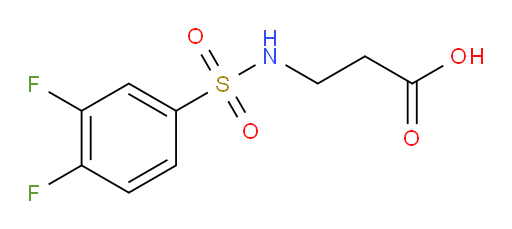 3-(3,4-difluorobenzenesulfonamido)propanoic acid