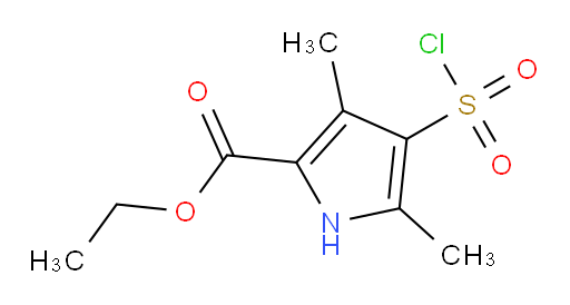 ethyl 4-(chlorosulfonyl)-3,5-dimethyl-1H-pyrrole-2-carboxylate