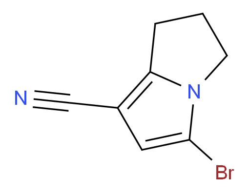 5-bromo-2,3-dihydro-1H-pyrrolizine-7-carbonitrile