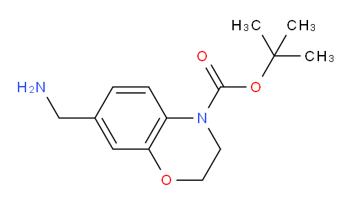 tert-butyl 7-(aminomethyl)-3,4-dihydro-2H-1,4-benzoxazine-4-carboxylate