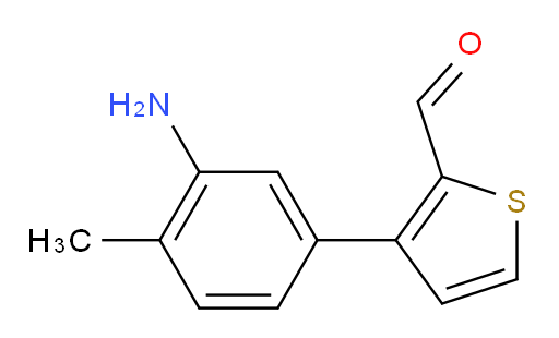 3-(3-amino-4-methylphenyl)thiophene-2-carbaldehyde