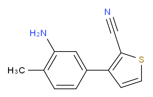 3-(3-amino-4-methylphenyl)thiophene-2-carbonitrile