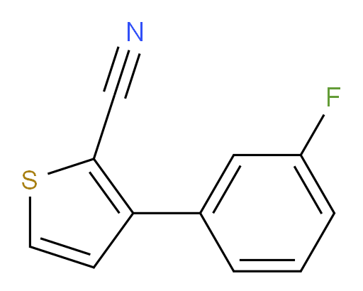 3-(3-fluorophenyl)thiophene-2-carbonitrile