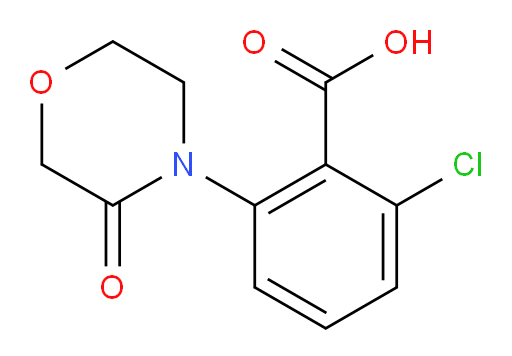 2-chloro-6-(3-oxomorpholin-4-yl)benzoic acid