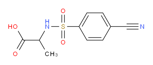 2-(4-cyanobenzenesulfonamido)propanoic acid