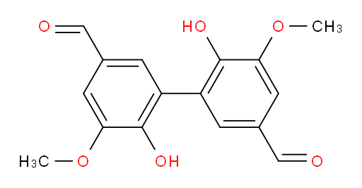 6,6'-dihydroxy-5,5'-dimethoxy-[1,1'-biphenyl]-3,3'-dicarbaldehyde
