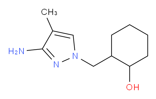 2-[(3-amino-4-methyl-1H-pyrazol-1-yl)methyl]cyclohexan-1-ol