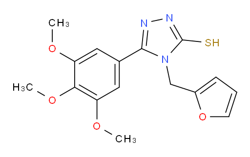 4-[(furan-2-yl)methyl]-5-(3,4,5-trimethoxyphenyl)-4H-1,2,4-triazole-3-thiol