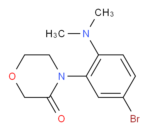 4-[5-bromo-2-(dimethylamino)phenyl]morpholin-3-one