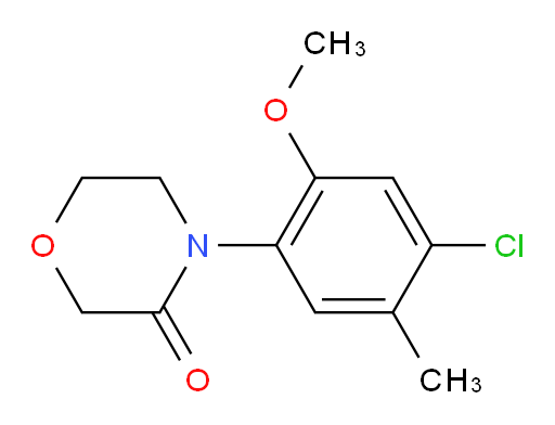 4-(4-chloro-2-methoxy-5-methylphenyl)morpholin-3-one