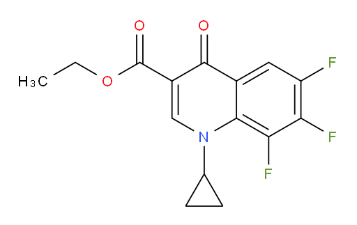 1-Cyclopropyl-6,7,8-trifluoro-1,4-dihydro-4-oxo-quinolin-3-carboxylic acid ethyl ester