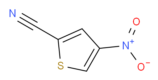 BUTTPARK 121\04-18;2-Cyano-4-nitrothiophene;2-Nitro-4-cyanothiophene;2-Nitrothiophene-4-carbonytrile;5-NITROTHIOPHENE-3-CARBONITRILE;2-NITROTHIOPHENE-4-CARBONITRILE;5-Nitro-3-thiophenecarbonitrile;2-Thiophenecarbonitrile, 4-nitro-