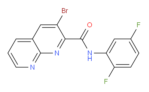 3-bromo-N-(2,5-difluorophenyl)-1,8-naphthyridine-2-carboxamide