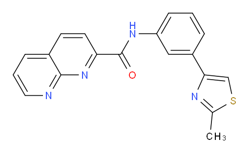 N-(3-(2-methylthiazol-4-yl)phenyl)-1,8-naphthyridine-2-carboxamide