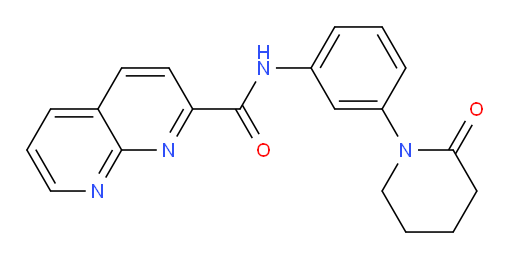 N-(3-(2-oxopiperidin-1-yl)phenyl)-1,8-naphthyridine-2-carboxamide