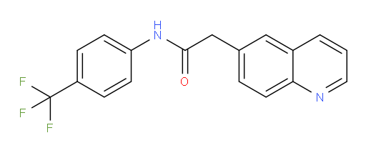 2-(quinolin-6-yl)-N-(4-(trifluoromethyl)phenyl)acetamide