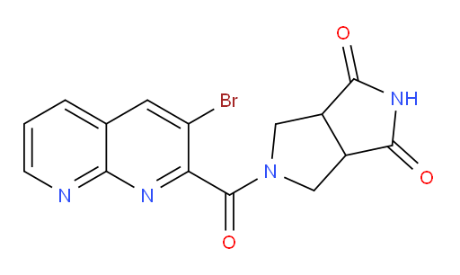5-(3-bromo-1,8-naphthyridine-2-carbonyl)tetrahydropyrrolo[3,4-c]pyrrole-1,3(2H,3aH)-dione