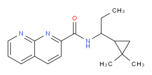 N-(1-(2,2-dimethylcyclopropyl)propyl)-1,8-naphthyridine-2-carboxamide