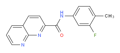 N-(3-fluoro-4-methylphenyl)-1,8-naphthyridine-2-carboxamide