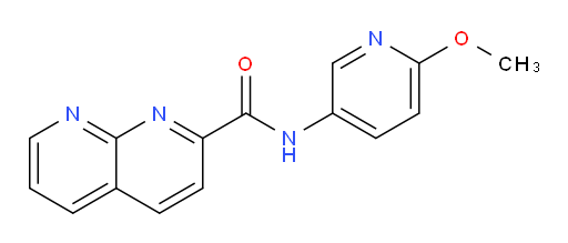 N-(6-methoxypyridin-3-yl)-1,8-naphthyridine-2-carboxamide