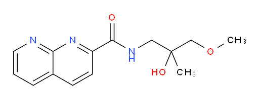 N-(2-hydroxy-3-methoxy-2-methylpropyl)-1,8-naphthyridine-2-carboxamide