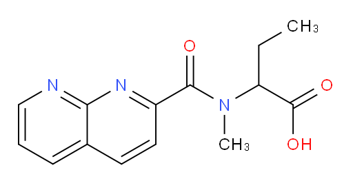 2-(N-methyl-1,8-naphthyridine-2-carboxamido)butanoic acid