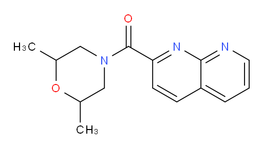 (2,6-dimethylmorpholino)(1,8-naphthyridin-2-yl)methanone