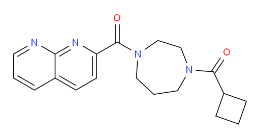 (4-(1,8-naphthyridine-2-carbonyl)-1,4-diazepan-1-yl)(cyclobutyl)methanone