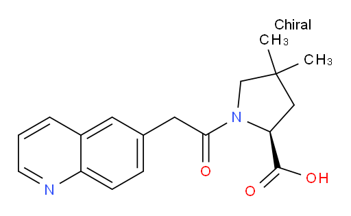 (S)-4,4-dimethyl-1-(2-(quinolin-6-yl)acetyl)pyrrolidine-2-carboxylic acid
