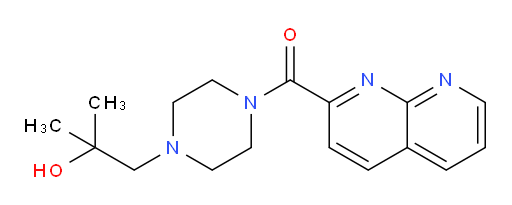 (4-(2-hydroxy-2-methylpropyl)piperazin-1-yl)(1,8-naphthyridin-2-yl)methanone