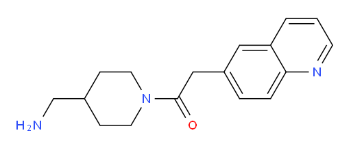 1-(4-(aminomethyl)piperidin-1-yl)-2-(quinolin-6-yl)ethanone