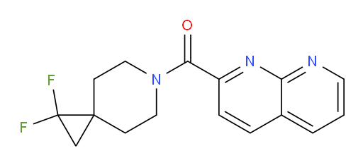 (1,1-difluoro-6-azaspiro[2.5]octan-6-yl)(1,8-naphthyridin-2-yl)methanone