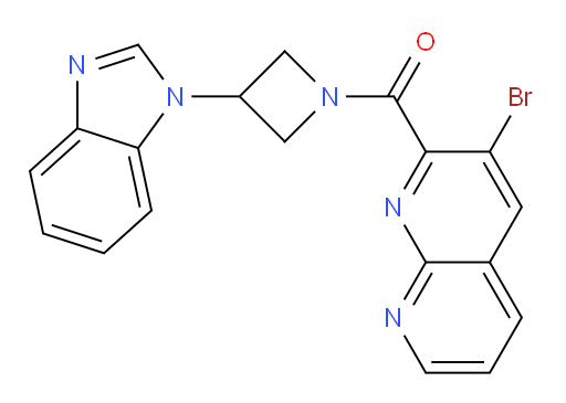 (3-(1H-benzo[d]imidazol-1-yl)azetidin-1-yl)(3-bromo-1,8-naphthyridin-2-yl)methanone