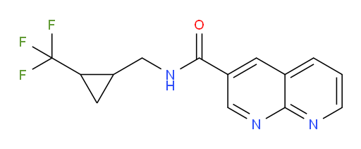 N-((2-(trifluoromethyl)cyclopropyl)methyl)-1,8-naphthyridine-3-carboxamide