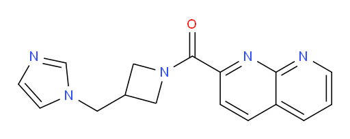(3-((1H-imidazol-1-yl)methyl)azetidin-1-yl)(1,8-naphthyridin-2-yl)methanone