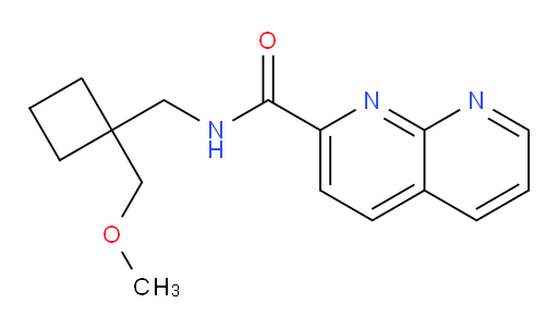 N-((1-(methoxymethyl)cyclobutyl)methyl)-1,8-naphthyridine-2-carboxamide