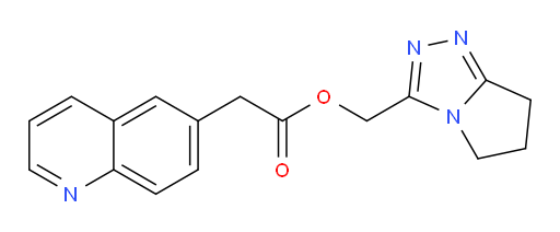 (6,7-dihydro-5H-pyrrolo[2,1-c][1,2,4]triazol-3-yl)methyl 2-(quinolin-6-yl)acetate