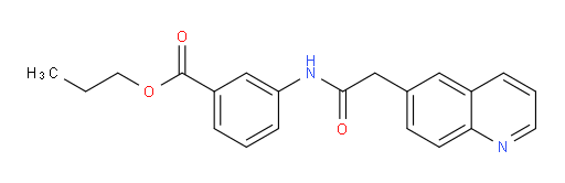 propyl 3-(2-(quinolin-6-yl)acetamido)benzoate