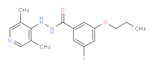 N'-(3,5-dimethylpyridin-4-yl)-3-iodo-5-propoxybenzohydrazide