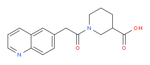 1-(2-(quinolin-6-yl)acetyl)piperidine-3-carboxylic acid