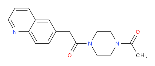 1-(4-acetylpiperazin-1-yl)-2-(quinolin-6-yl)ethanone