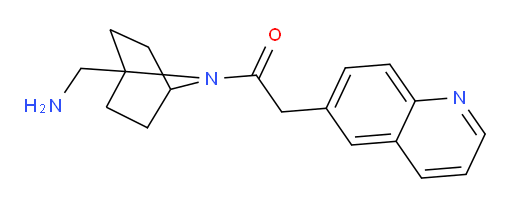 1-(1-(aminomethyl)-7-azabicyclo[2.2.1]heptan-7-yl)-2-(quinolin-6-yl)ethanone
