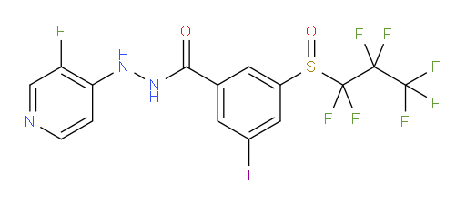 N'-(3-fluoropyridin-4-yl)-3-iodo-5-((perfluoropropyl)sulfinyl)benzohydrazide
