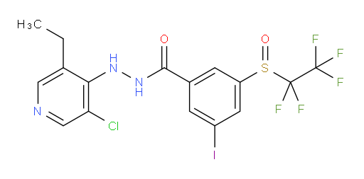 N'-(3-chloro-5-ethylpyridin-4-yl)-3-iodo-5-((perfluoroethyl)sulfinyl)benzohydrazide