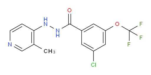 3-chloro-N'-(3-methylpyridin-4-yl)-5-(trifluoromethoxy)benzohydrazide